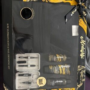 Black and Gold 10-Piece Ultimate Body & Nail Grooming Set